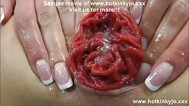او به عضو ایستاده خز ...